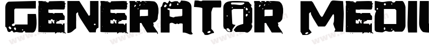 Generator Medium字体转换